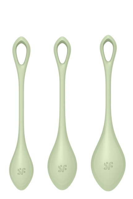 Набір вагінальних кульок Satisfyer Yoni Power 2 light, зелений