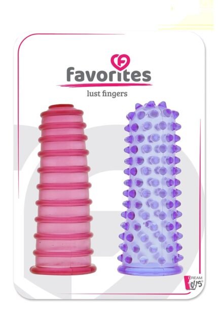 Насадки на палець ребристі DreamToys Favorites Lust Fingers кольорові