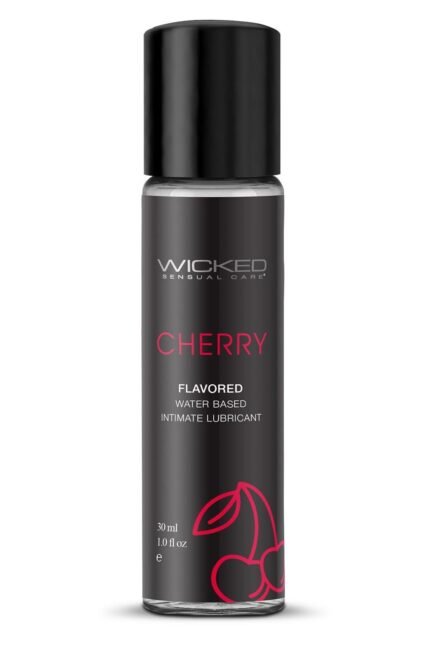 Їстівний лубрикант на водній основі WICKED AQUA CHERRY зі смаком вишні, 30 мл