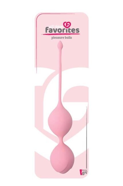 Вагінальні кульки DreamToys ALL TIME FAVORITES 60 гр. із зміщеним центром ваги, рожеві