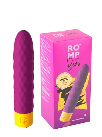 Класичний рельєфний вібратор Romp Beat фіолетовий