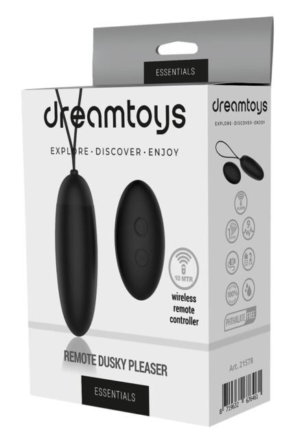 Віброяйце з бездротовим пультом Dream Тoys Еssentials чорне