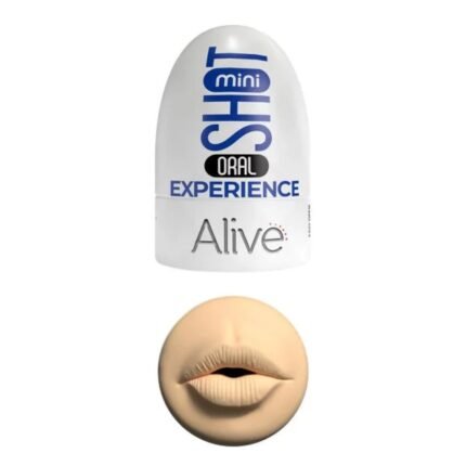 Кишеньковий мастурбатор Alive Mini Shot Oral Experience у вигляді рота