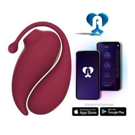 Набір смарт-вібраторів Adrien lastic Inspiration кліторальний вакуумний стимулятор+віброяйце, червоний