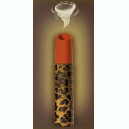 Вакуумний стимулятор клітора Every Night Toys у формі помади, леопардовий принт