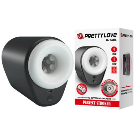 Автоматичний мастурбатор наскрізний Pretty Love DJ GIRL з вібрацією, 15,6×11,1 см